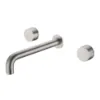 Picture of Nero Kara Wall Basin Set 180mm Spout Brushed Nickel