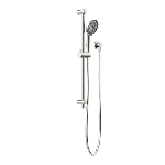 Picture of Nero Round Metal Project Rail Shower Brushed Nickel