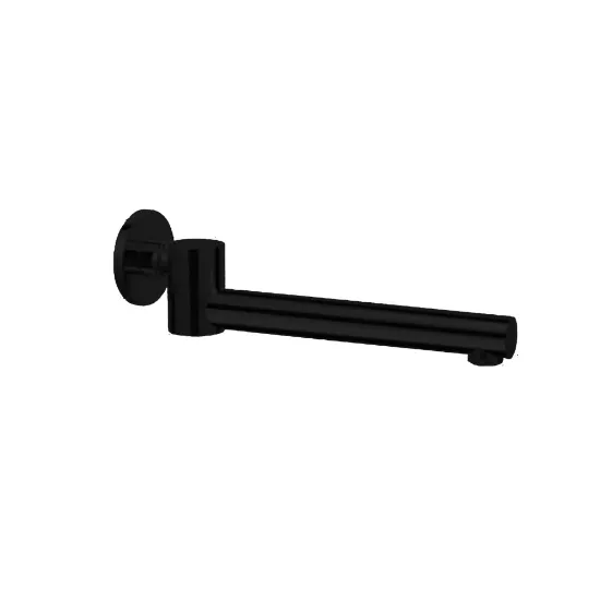 Picture of Nero Dolce Wall Mounted Swivel Bath Spout Matte Black