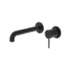 Picture of Nero Mecca Wall Basin/Bath Mixer Separete Back Plate 185mm Matte Black