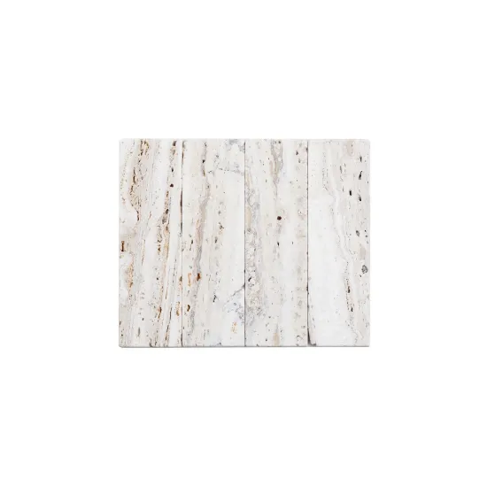 Picture of Natural Marble Mosaic Rectangular 60x200 White Travertine Tumbled