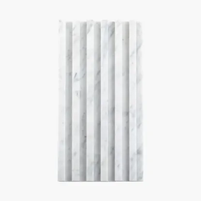 Picture of Natural Marble Mosaic Slat 40x450 Carrara Honed